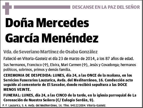 GARCIA MENENDEZ,MERCEDES