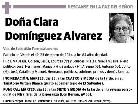 DOMINGUEZ ALVAREZ,CLARA