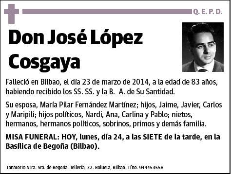 LOPEZ COSGAYA,JOSE