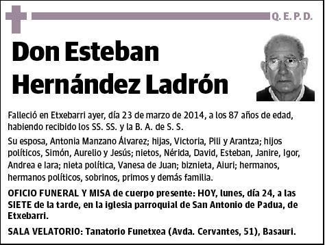 HERNANDEZ LADRON,ESTEBAN