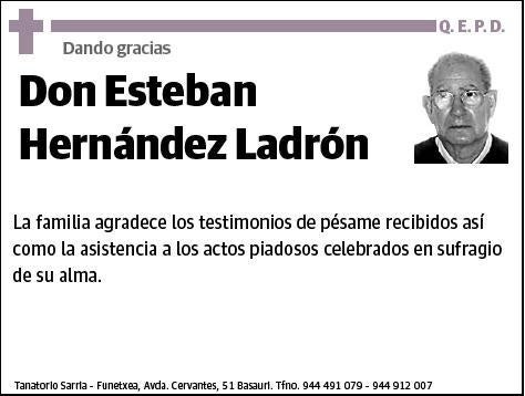 HERNANDEZ LADRON,ESTEBAN