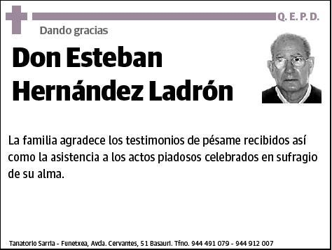 HERNANDEZ LADRON,ESTEBAN