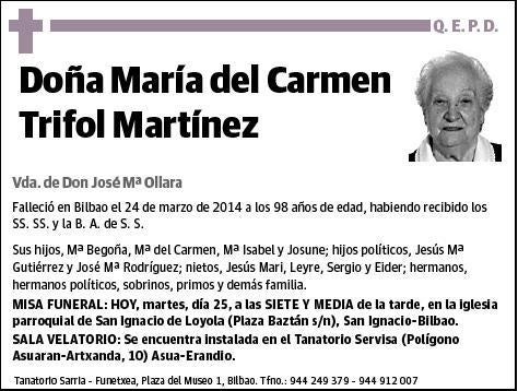 TRIFOL MARTINEZ,MARIA DEL CARMEN