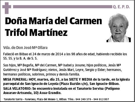 TRIFOL MARTINEZ,MARIA DEL CARMEN