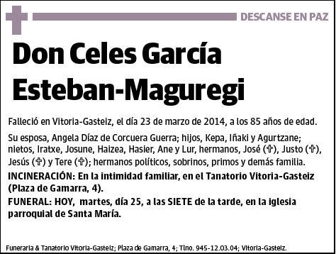 GARCIA ESTEBAN-MAGUREGI,CELES