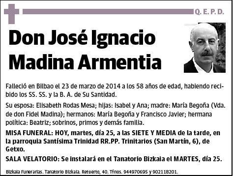 MADINA ARMENTIA,JOSE IGNACIO