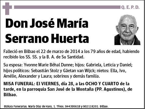 SERRANO HUERTA,JOSE MARIA