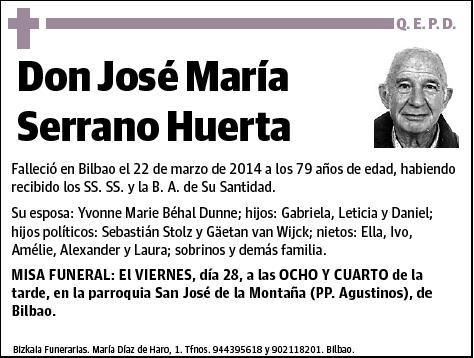 SERRANO HUERTA,JOSE MARIA