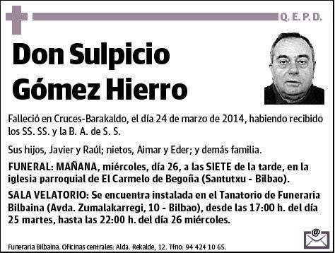 GOMEZ HIERRO,SULPICIO