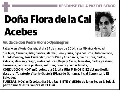 DE LA CAL ACEBES,FLORA