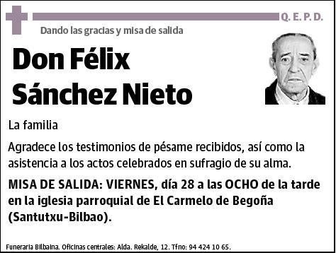 SANCHEZ NIETO,FELIX