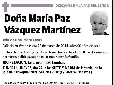 VAZQUEZ MARTINEZ,MARIA PAZ