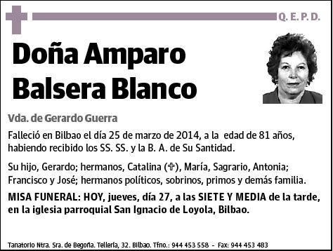 BALSERA BLANCO,AMPARO