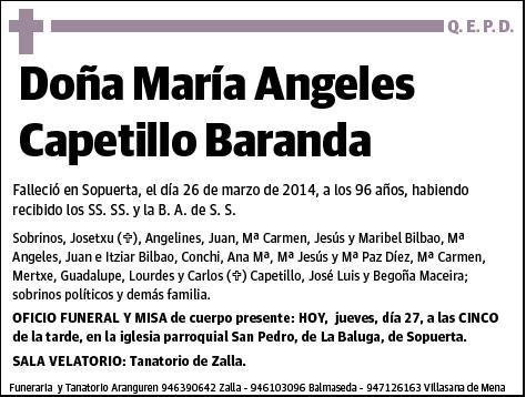 CAPETILLO BARANDA,MARIA ANGELES