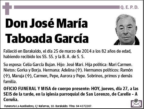 TABOADA GARCIA,JOSE MARIA