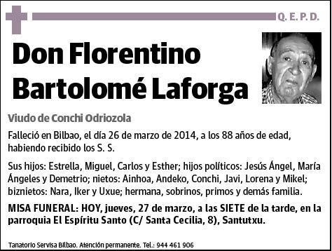 BARTOLOME LAFORGA,FLORENTINO