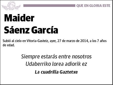 SAENZ GARCIA,MAIDER