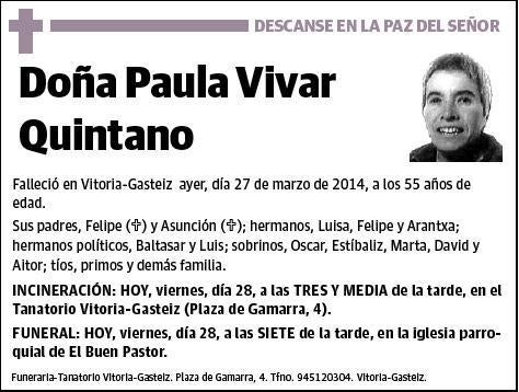 VIVAR QUINTANO,PAULA