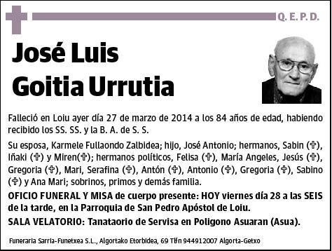 GOITIA URRUTIA,JOSE LUIS