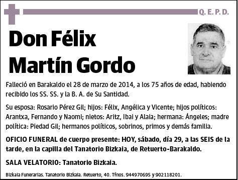 MARTIN GORDO,FELIX