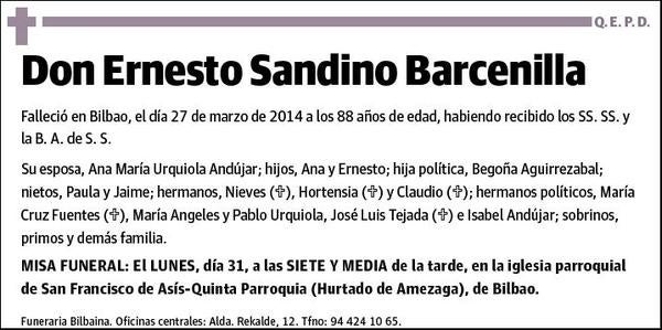 SANDINO BARCENILLA,ERNESTO