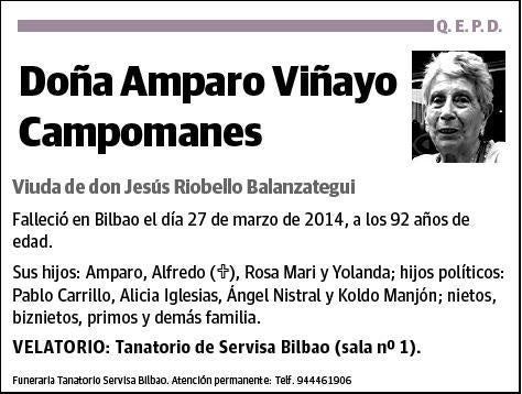 VIÑAYO CAMPOMANES,AMPARO