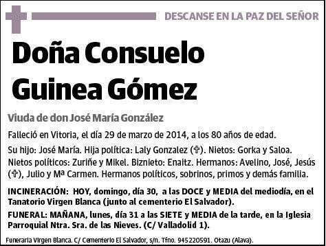 GUINEA GOMEZ,CONSUELO