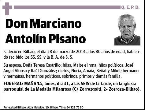 ANTOLIN PISANO,MARCIANO