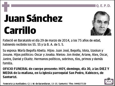 SANCHEZ CARRILLO,JUAN