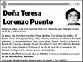 LORENZO PUENTE,TERESA