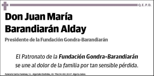 BARANDIARAN ALDAY,JUAN MARIA