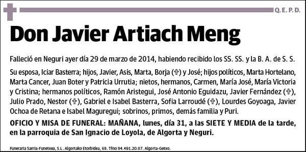 ARTIACH MENG,JAVIER