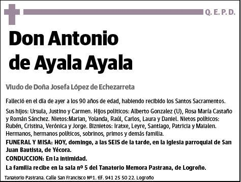 DE AYALA AYALA,ANTONIO