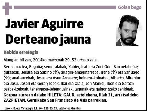 AGUIRRE DERTEANO,JAVIER