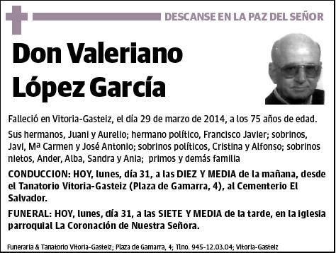 LOPEZ GARCIA,VALERIANO