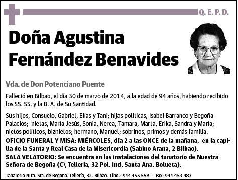 FERNANDEZ BENAVIDES,AGUSTINA