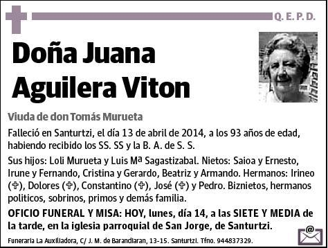 AGUILERA VITON,JUANA