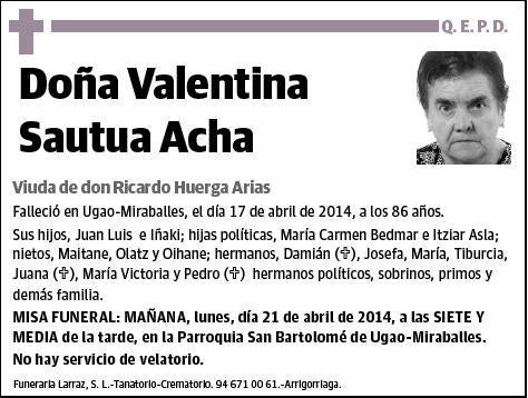 SAUTUA ACHA,VALENTINA