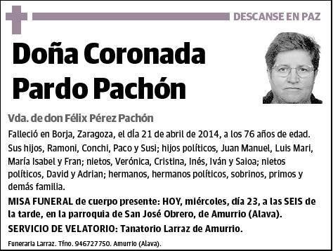 PARDO PACHON,CORONADA