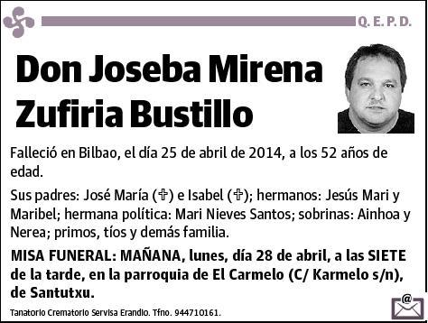 ZUFIRIA BUSTILLO,JOSEBA