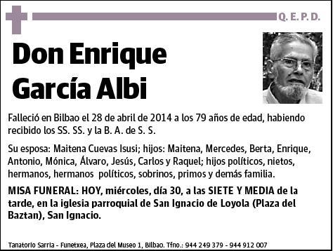 GARCIA ALBI,ENRIQUE