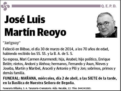 MARTIN REOYO,JOSE LUIS