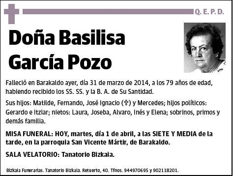 GARCIA POZO,BASILISA