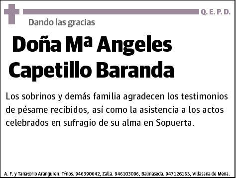 CAPETILLO BARANDA,Mª ANGELES