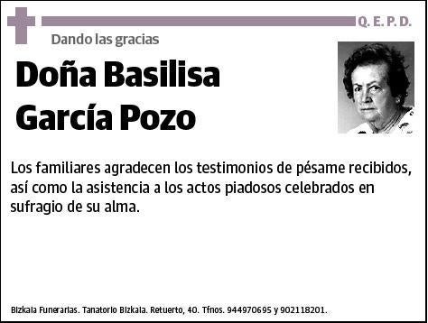 GARCIA POZO,BASILISA