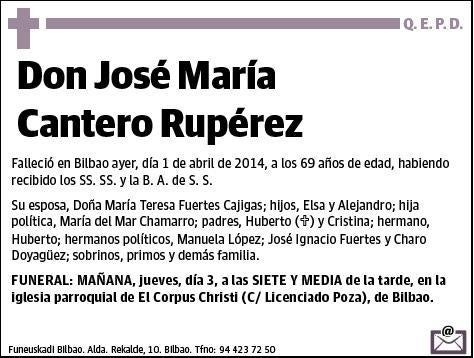 CANTERO RUPEREZ,JOSE MARIA