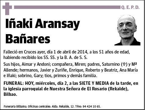 ARANSAY BAÑARES,IÑAKI