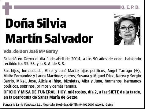 MARTIN SALVADOR,SILVIA