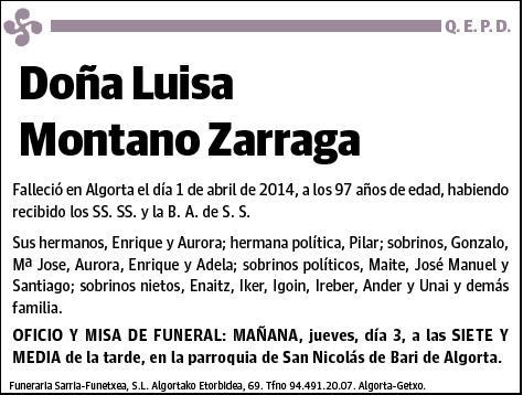 MONTANO ZARRAGA,LUISA