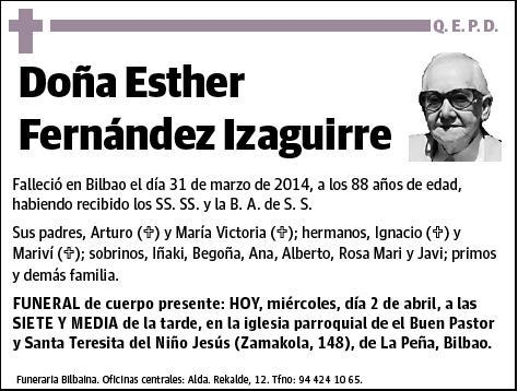 FERNANDEZ IZAGUIRRE,ESTHER